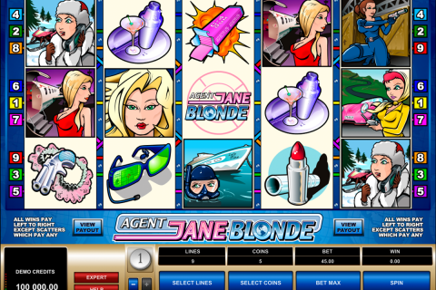 agent jane blonde microgaming spielautomaten