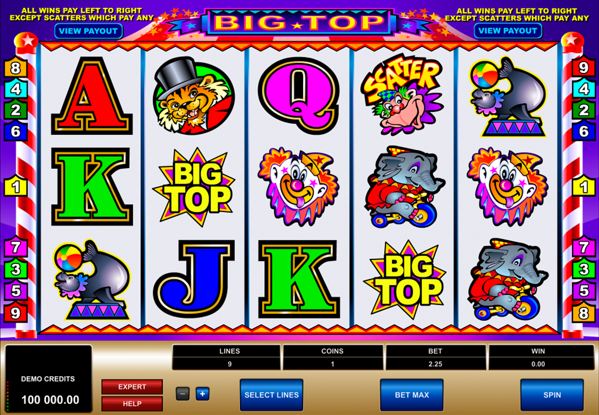 big top microgaming spielautomaten 