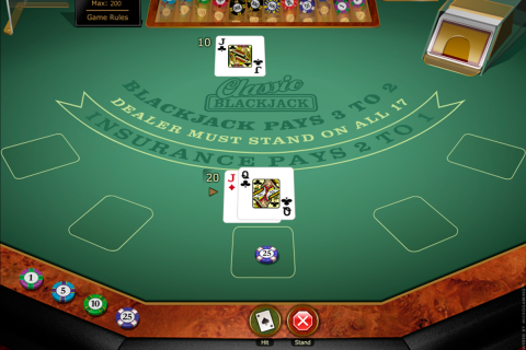 classic blackjack gold microgaming online