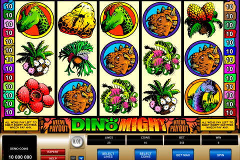 dino might microgaming spielautomaten