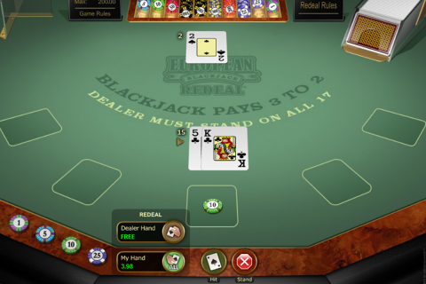 european blackjack redeal microgaming online