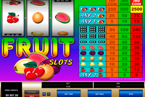 fruit slots microgaming spielautomaten