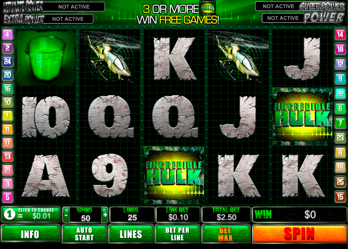 incredible hulk playtech spielautomaten 