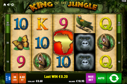 king of the jungle bally wulff spielautomaten