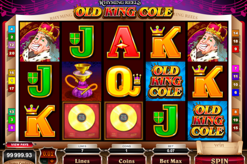 rhyming reels old king cole microgaming spielautomaten